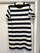 Everlane NWOT The Organic Cotton Weekend Tee Dress in Navy/White Stripe Medium