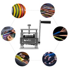 Manual Wire Stripping Tool Silver 6 Holes Manual Cable Wire Stripping Machine