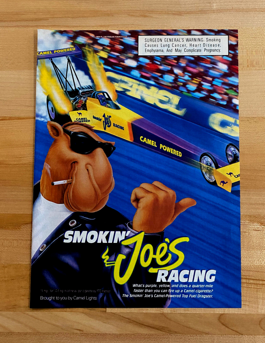 1994 Print Ad Camel Cigarettes Smokin' Joe's Racing top fuel