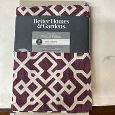 Better Homes Gardens 100 Cotton Trellis Purple, 2 Yard Precut Fabric
