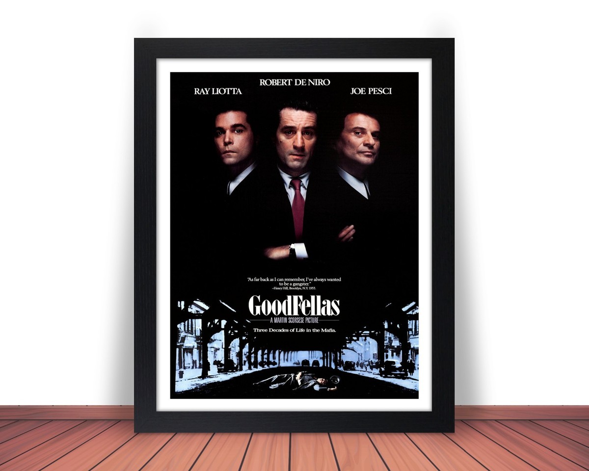 Framed GOODFELLAS Photo Picture De NIRO, PESCI, LIOTTA Mob Movie  display picture 1