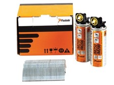 Image of Paslode 921592 16 G x 63mm Galv Brad Fuel Pack (2000 per box + 2 fuel cells)