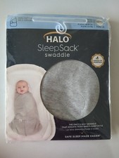 Halo Sleepsack Swaddle for Newborns 3 Way Adjustable Safe Sleep Heather Grey