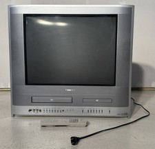Toshiba MW20FP1 - 20" Flat Screen Vintage Retro Gaming CRT TV w/DVD/VCR Working