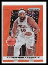 2024-25 Panini Prizm Deca Orange #183 Guerschon Yabusele #/49 76ers RC QW
