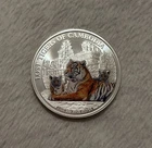 2025 Cambodia Lost Tigers of Cambodia Colorized 1 oz .999 Fine Silver Coin