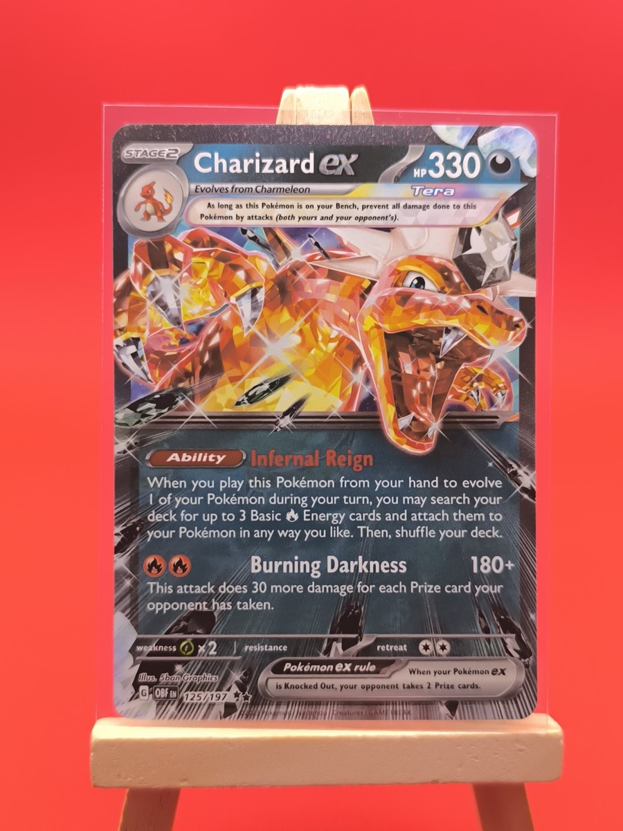 Charizard ex 125/197 Obsidian Flames Tera Ultra Rare Holo Pokemon