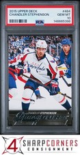 2015 UPPER DECK #484 CHANDLER STEPHENSON RC YOUNG GUNS PSA 10