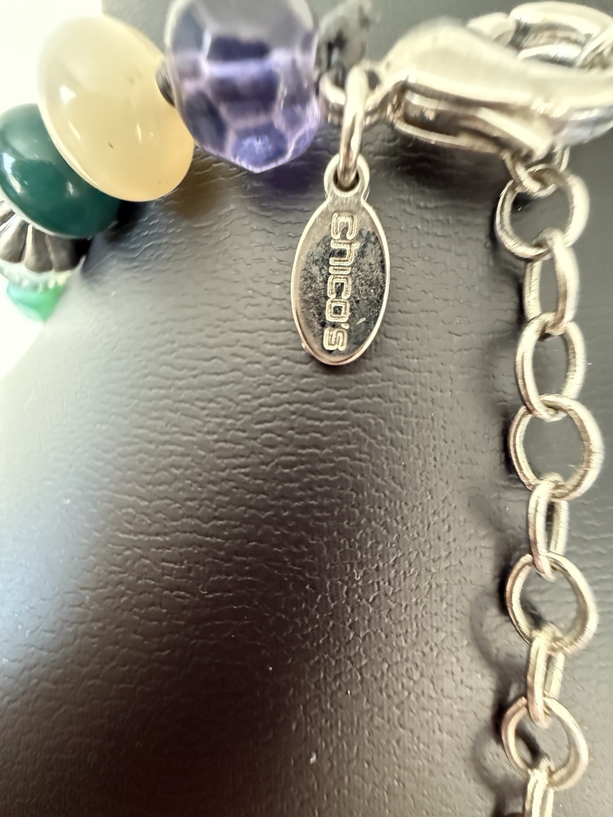 Chicos Multi-Stone Beaded Statement Necklace Adju… - image 8