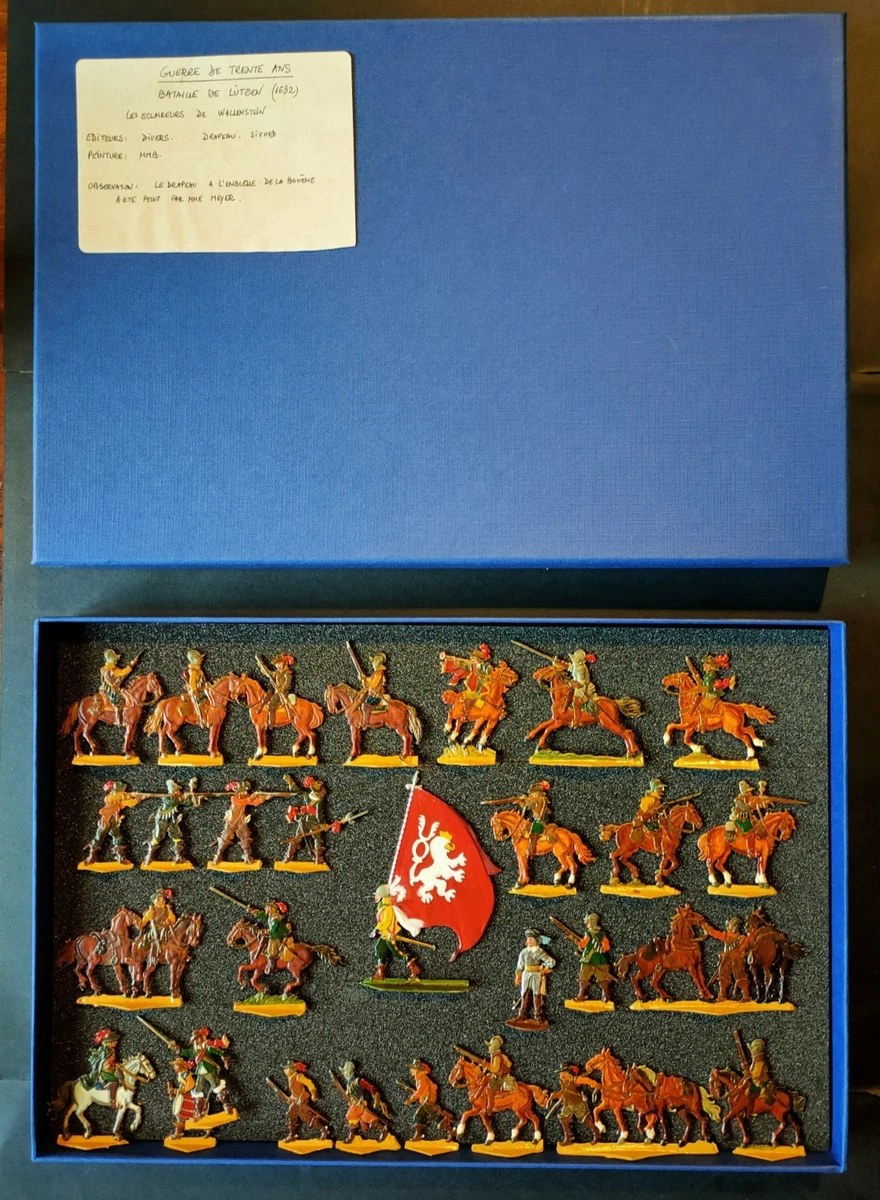 Figurines étain Zinnfiguren - Guerre De 30 Ans - Lot 1 : 12 Cavaliers Suédois