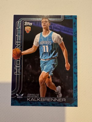 RYAN KALKBRENNER RC 2025-26 TOPPS FLAGSHIP TEAM COLOR SSP CHARLOTTE HORNETS