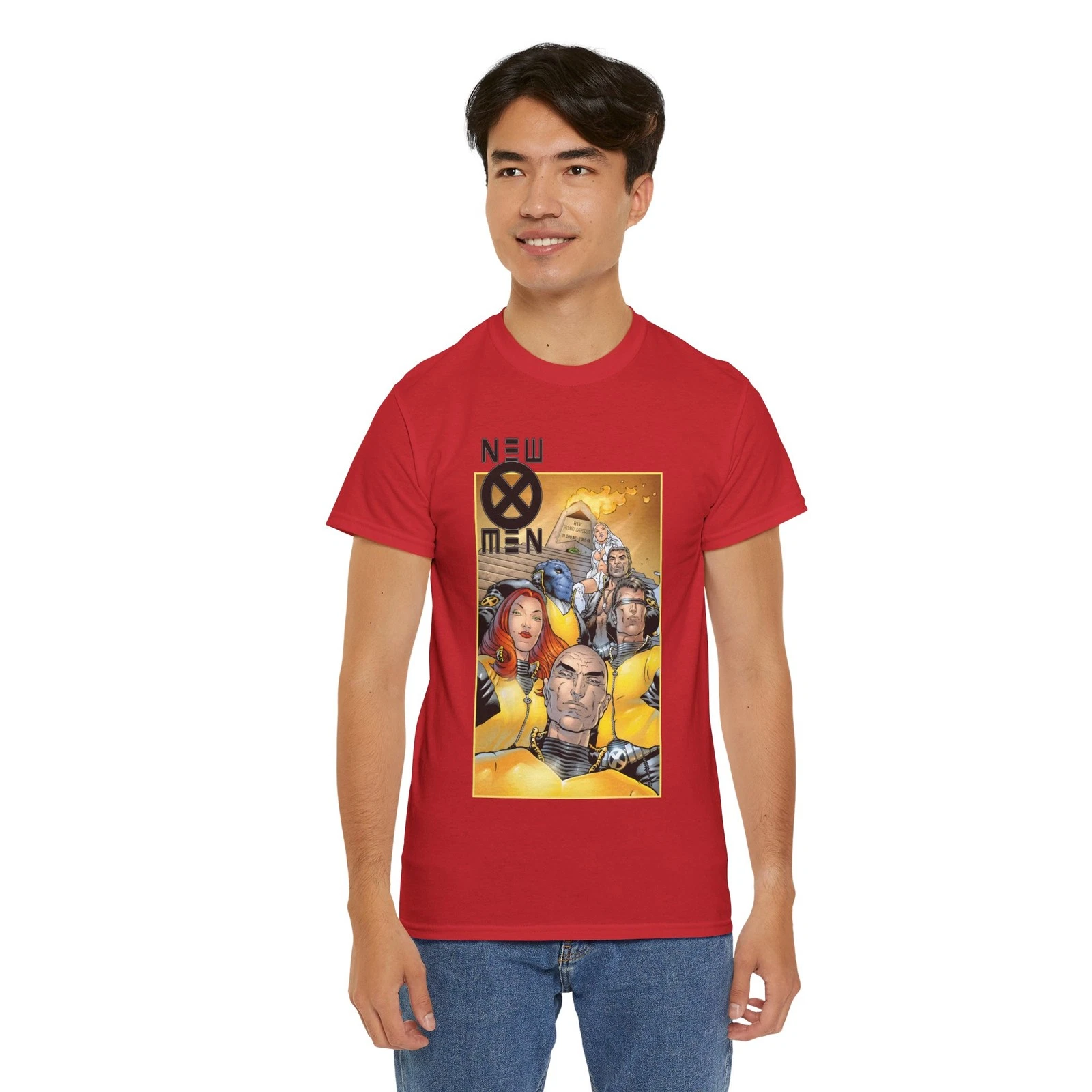 New X-Men T-Shirt - Frank Quitely - Cyclops, Jean Grey, Wolverine, Professor X