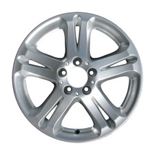17x8 5 Double Spoke Refurbished Aluminum Wheel Painted Silver 560-65332