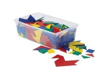 Plastic Tangram Puzzles Math Tangram Puzzle Set for Kids Children Tangram Math