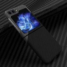 For Samsung Galaxy Z Flip7 6 Durable Carbon Fiber Textured Shockproof Phone Case