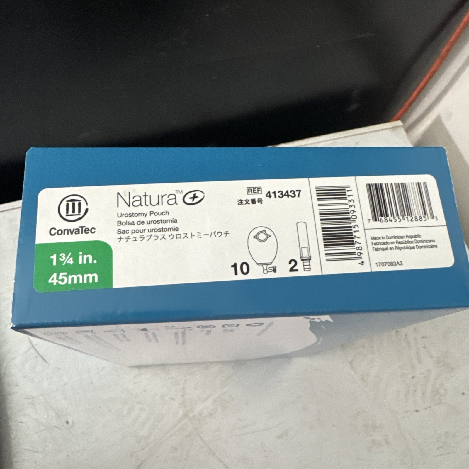 10 ConvaTec 413437 Natura™ Urostomy 1-3/4