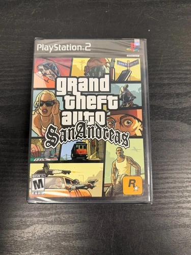 New ListingRockstar Games Grand Theft Auto: San Andreas PS2 First Print Black Label Sealed
