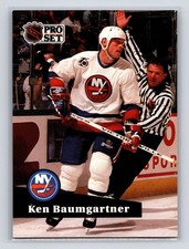 1991-92 Pro Set - Ken Baumgartner #432 New York Islanders Hockey Card