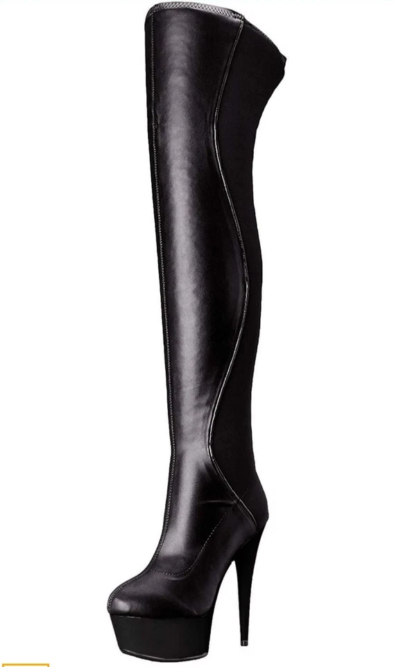 Ellie 609-UNIQUE Thigh High Boots - Image 3 of 4