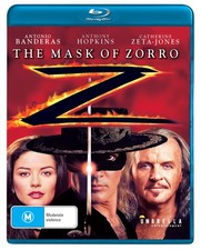 The Mask of Zorro Blu-ray Matt Letscher Antonio Banderas Anthony Hopkins