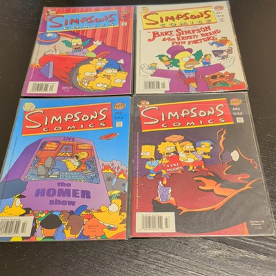 #ad #ad 1998 Bongo Comics Simpsons Comics #40 41 42 43 VF NM $24.99