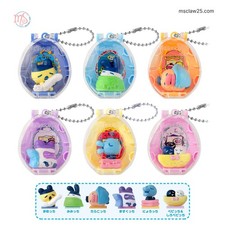Tamagotchi Collectibles Night Time Keychain Figure 6.5x5x3cm Blind Bag