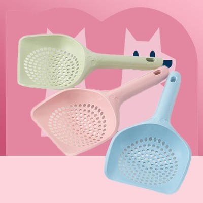 1pc Cat Litter Scoop Plastic Pet Kitten Poop Food Picker Scooper Shovel