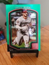 2025 Topps Flagship Series 2 Dylan Crews Green Foil Rookie /99 #100 Nationals