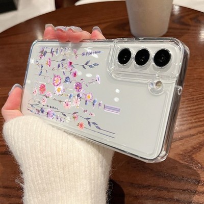 Flower Case For Samsung Galaxy A16 A17 A26 A36 A56 A15 A35 A55 Clear Phone Cover