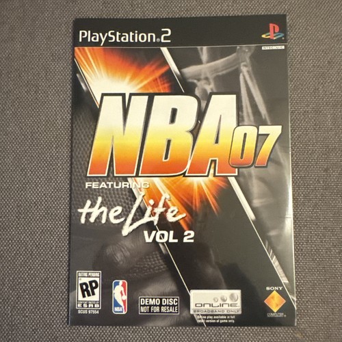 PlayStation 2 NBA 07 Featuring The Life Vol 2 Demo Disc 2005 Sony PS2 RARE