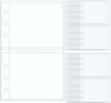 Mogoostry A6 Sheet Protectors for 6 Ring Binder, 20 Sheets Clear Page Protectors
