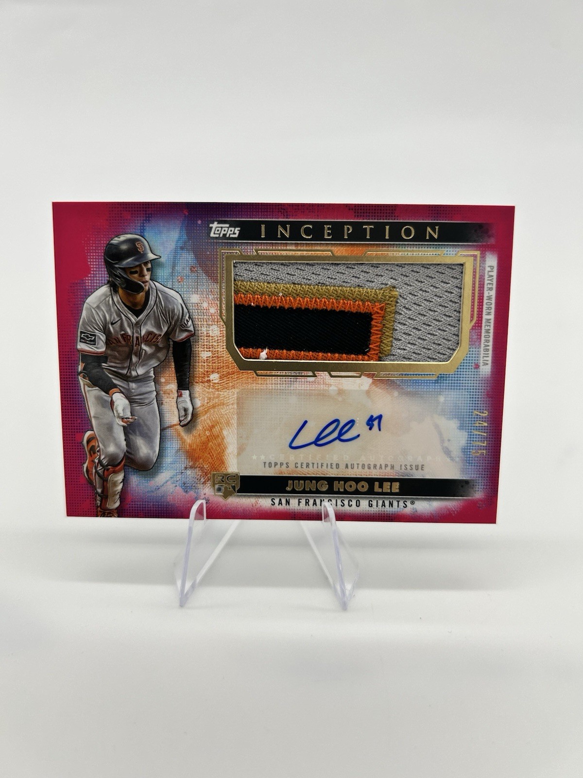 2024 Topps Inception-Auto Patch Jung-Hoo Lee #APC-JH /75 Nasty Patch