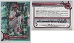 2022 Bowman Chrome Sapphire Edition Aqua /99 Nick Lodolo #27 Rookie RC