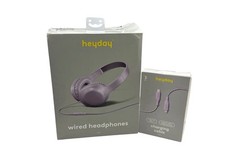 Heyday Wired Headphones  USB-C Charging Cable Bundle In Lavender 3 Ft Length