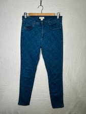 Monsoon Womens Blue Skinny Jeans UK 12 Stretch Denim Slim Fit