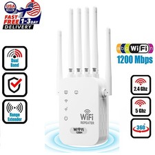 WiFi Range Extender Repeater Wireless Amplifier Router Signal Booster 1200Mbps