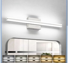 SOLFART Bathroom Light Fixtures Over Mirror Brushed Nickel Vanity Light 24 In...