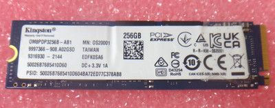 Genuine Kingston M.2 NVMe 256Gb SSD Solid State Drive OM8PDP3256B-AB1
