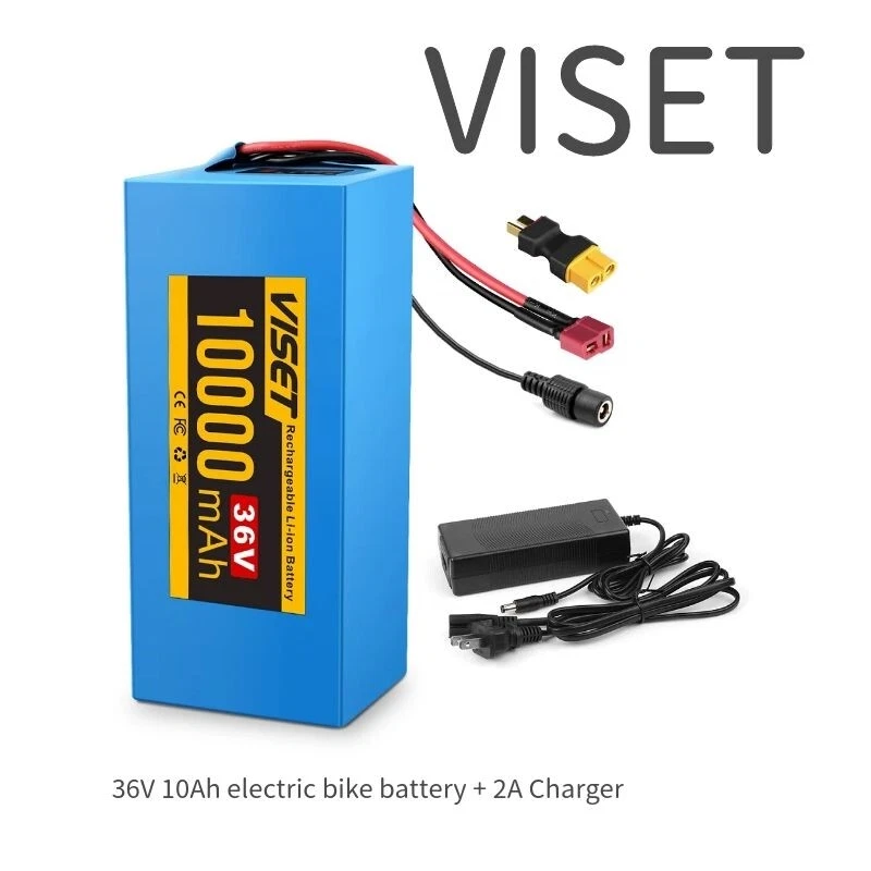 VISET 36V 20AH blue battery lithium battery pack for 200W-1000W electric  power