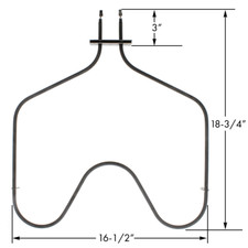Range Oven Bake Unit Heating Element for Whirlpool WP308180 AP6007578 PS11740695
