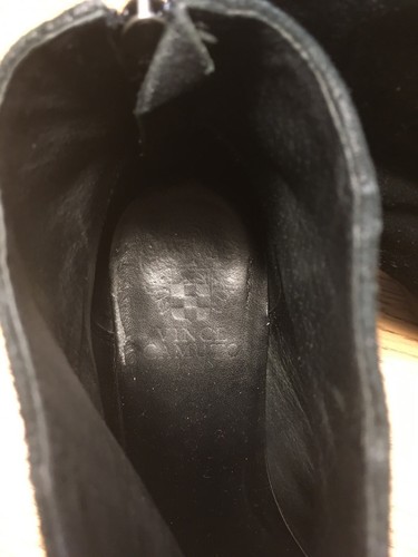Vince Camuto Suede Leather Heeled Booties Boots, Black, 7 M - Picture 6 of 7