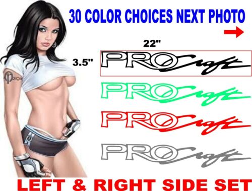 PROCRAFT PRO CRAFT BOAT BOATS DECAL DECALS  30 COLOR OPTIONS 22&#034; x 3.75&#034;