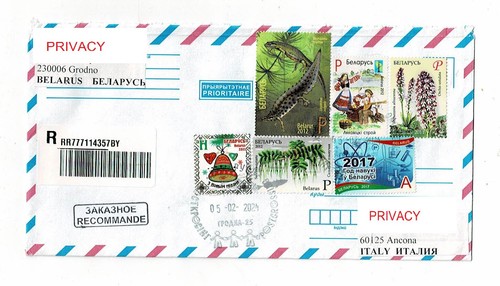 12982- Belarus, cover to Italy