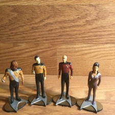 Hamilton Gifts Star Trek The Next Generation PVC Figurines 1992 Lot of 4