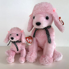 NWT Vintage 2001 Ty Beanie Buddy & Beanie Baby (2000) - BRIGITTE the Pink Poodle