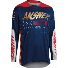 Answer Racing Elite Off-Road MX Motocross Jersey Redzone Red/White Medium MD M