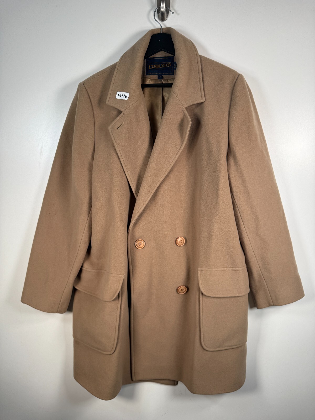 Pendleton Womens Long Belted Double Breasted Tren… - image 1