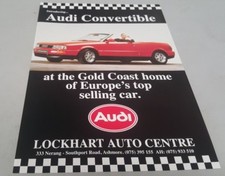 1991  ? AUDI CONVERTIBLE Australian Sales Leaflet