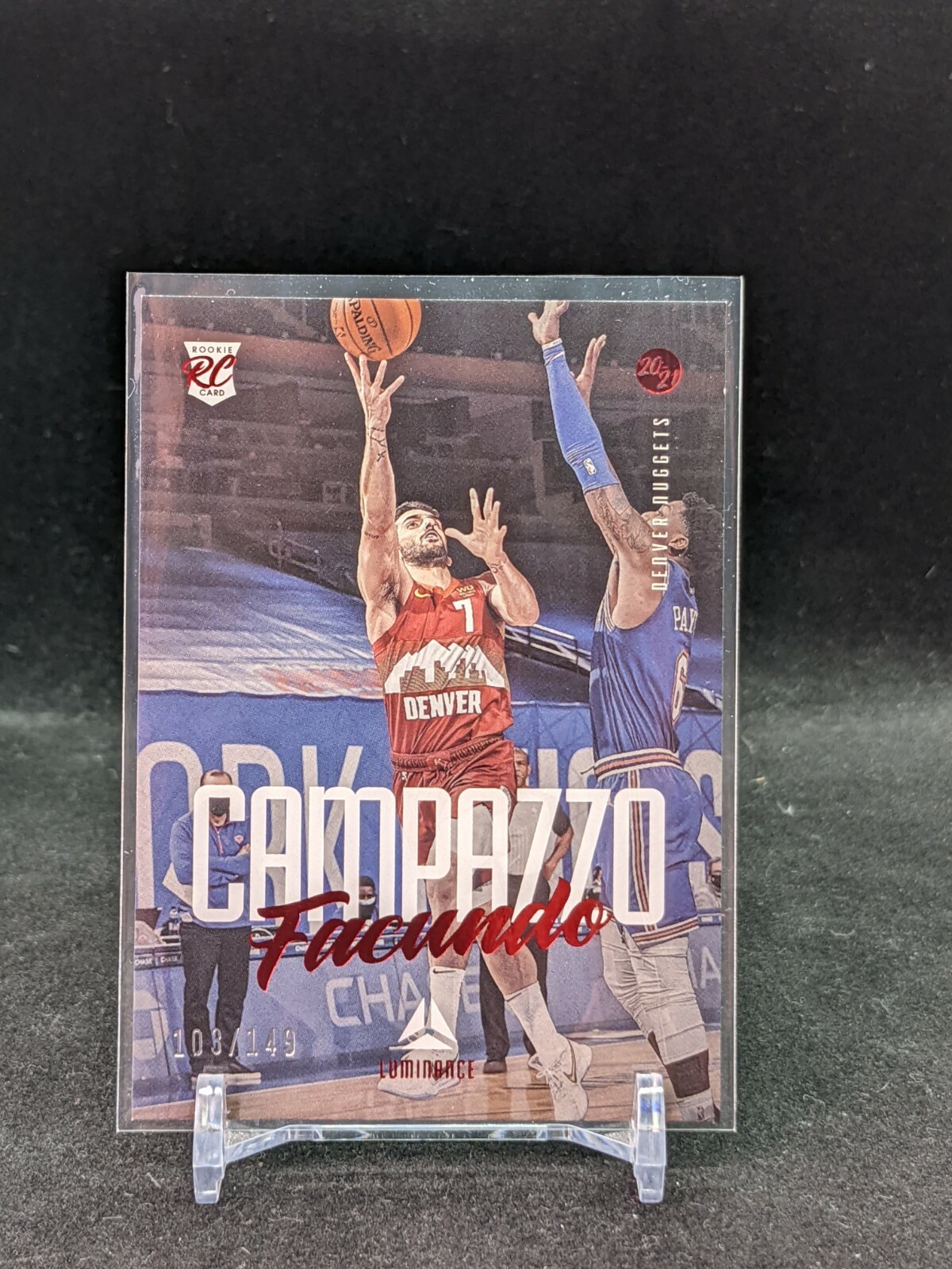 2020 Panini Chronicles Luminance Red Facundo Campazzo /149