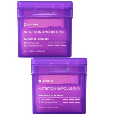 LEADERS Nutrition Ampoule Pad 150ml/5.07oz (60 Pads) x 2pcs Nourishion Korea